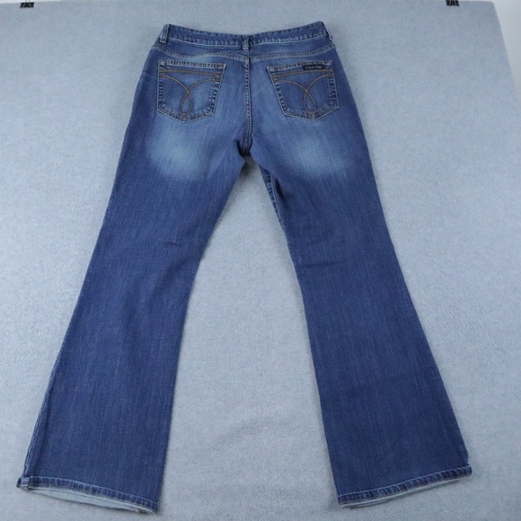 Calvin Klein Jeans Womens 30/10 Flare 5-Pocket Stretch Flex Denim Blue - Picture 7 of 8